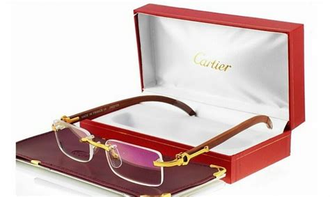 mens cartier frames cheap|cartier rimless eyeglasses for men.